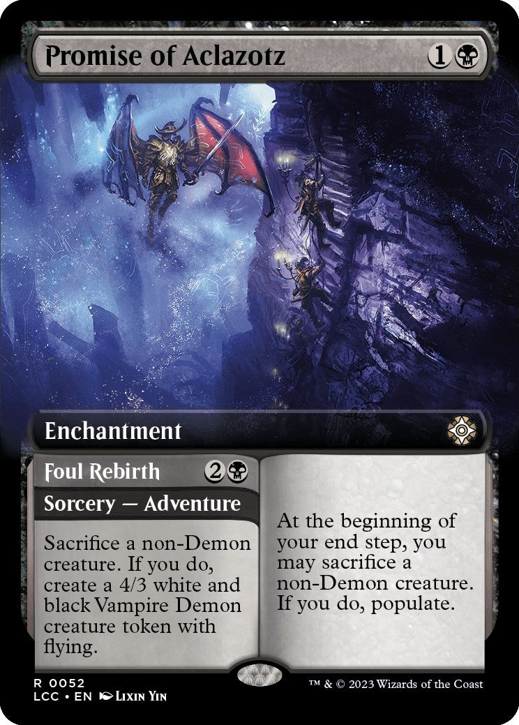 Promise of Aclazotz (Extended Art) (52) (Commander: The Lost Caverns of Ixalan)