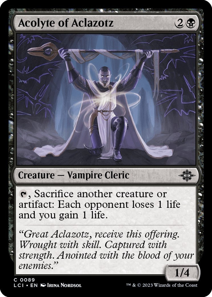 Acolyte of Aclazotz (89) (The Lost Caverns of Ixalan)