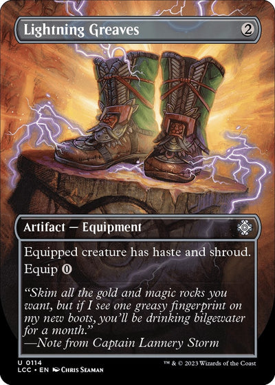 Lightning Greaves (Borderless) (114) (Commander: The Lost Caverns of Ixalan)