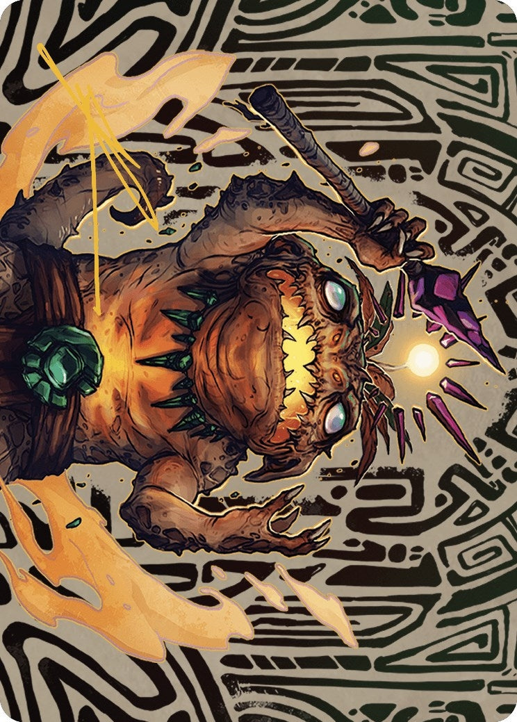 Zoyowa Lava-Tongue Art Card (Gold-Stamped Signature) (54) (Art Series: The Lost Caverns of Ixalan)