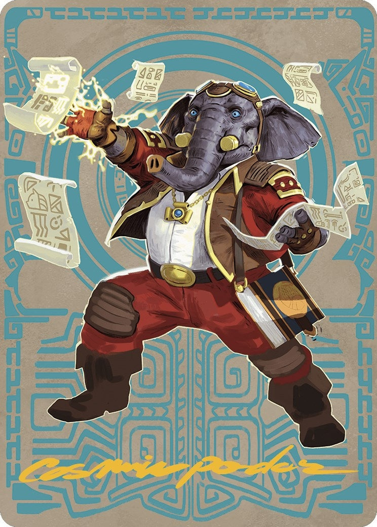 Quintorius Kand Art Card (65/81) (Gold-Stamped Signature) (65) (Art Series: The Lost Caverns of Ixalan)
