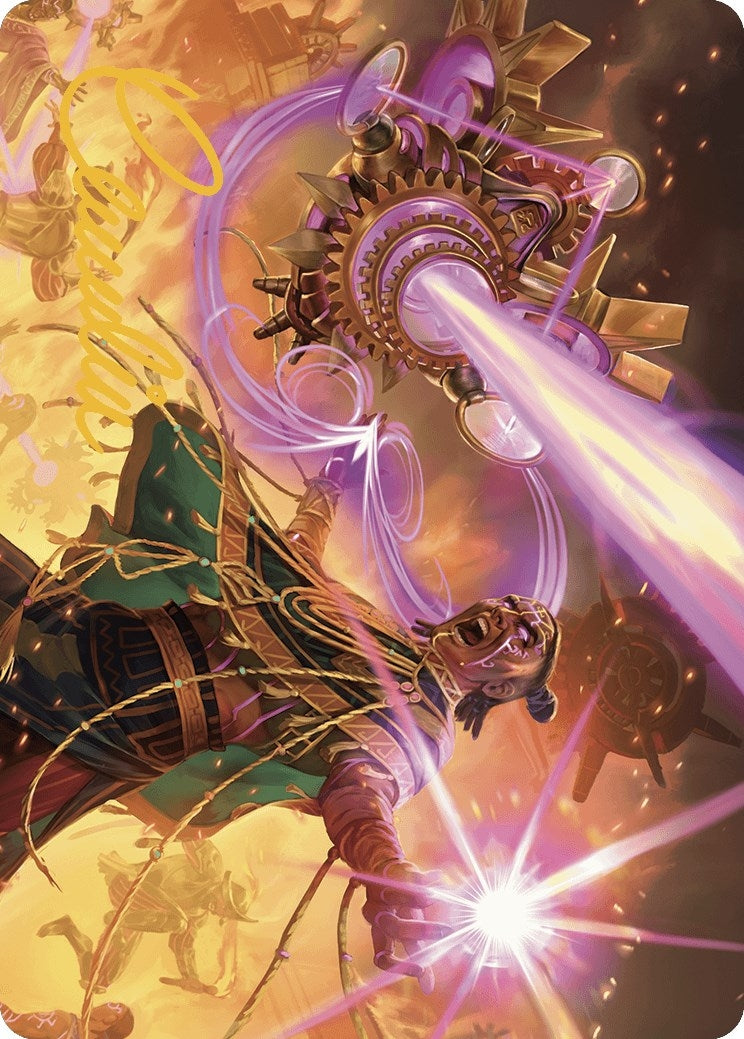 Cosmium Blast Art Card (Gold-Stamped Signature) (1) (Art Series: The Lost Caverns of Ixalan)