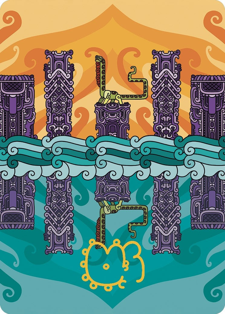 Echoing Deeps Art Card (Gold-Stamped Signature) (64) (Art Series: The Lost Caverns of Ixalan)