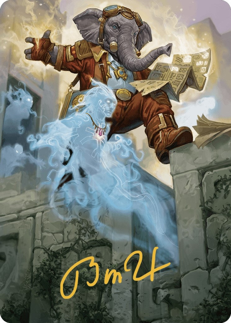 Quintorius Kand Art Card (37/81) (Gold-Stamped Signature) (37) (Art Series: The Lost Caverns of Ixalan)