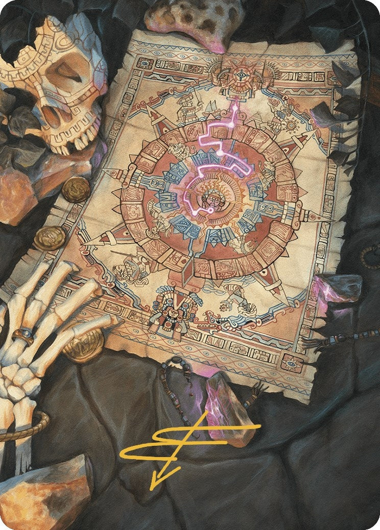 Map Token Art Card (Gold-Stamped Signature) (68) (Art Series: The Lost Caverns of Ixalan)