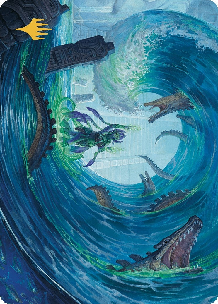 Wave Goodbye Art Card (Gold-Stamped Planeswalker Symbol) (76)