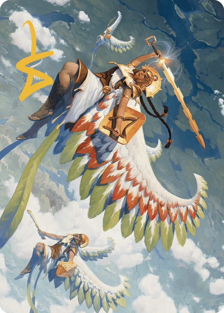 Resplendent Angel Art Card (5/81) (Gold-Stamped Signature) (5) (Art Series: The Lost Caverns of Ixalan)