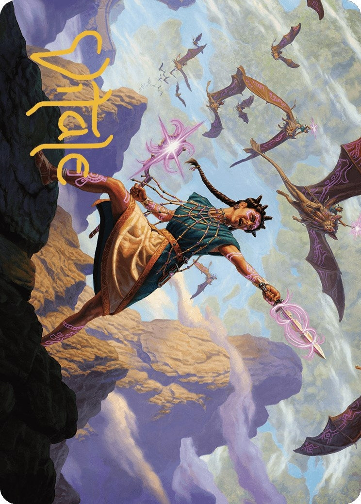Warden of the Inner Sky Art Card (Gold-Stamped Signature) (7) (Art Series: The Lost Caverns of Ixalan)