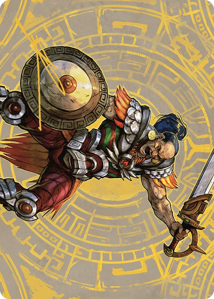 Inti, Seneschal of the Sun Art Card (Gold-Stamped Signature) (47) (Art Series: The Lost Caverns of Ixalan)