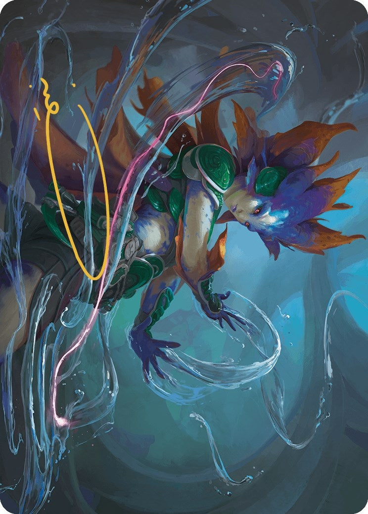 Nicanzil, Current Conductor Art Card (Gold-Stamped Signature) (36) (Art Series: The Lost Caverns of Ixalan)