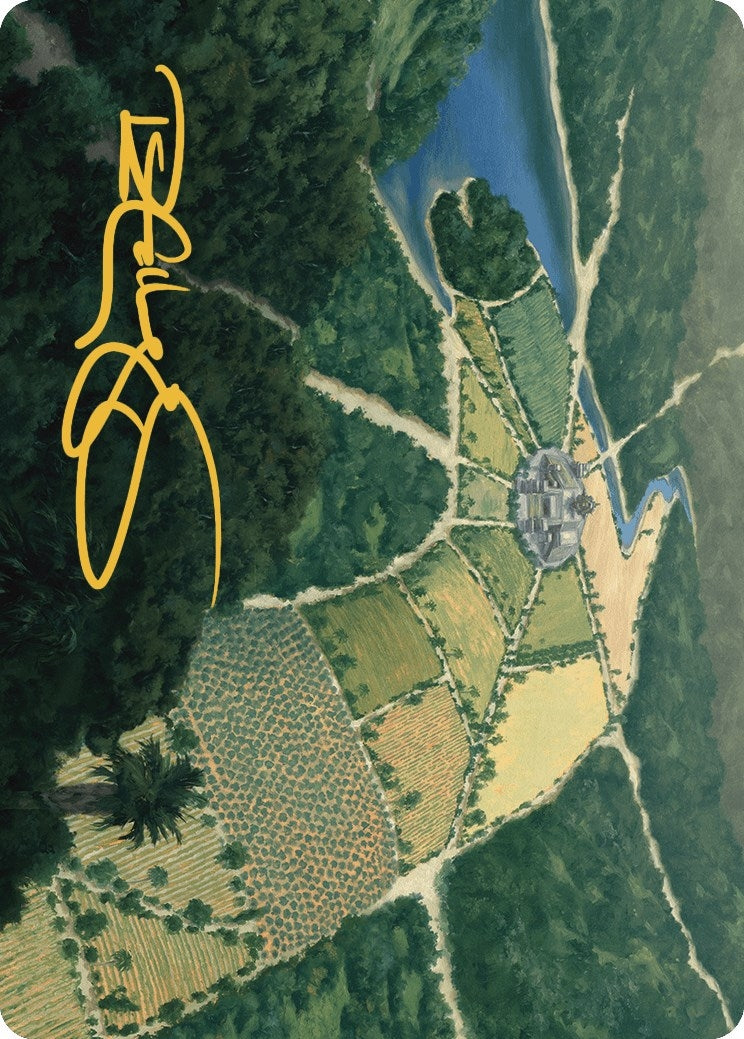 Restless Prairie Art Card (Gold-Stamped Signature) (43) (Art Series: The Lost Caverns of Ixalan)