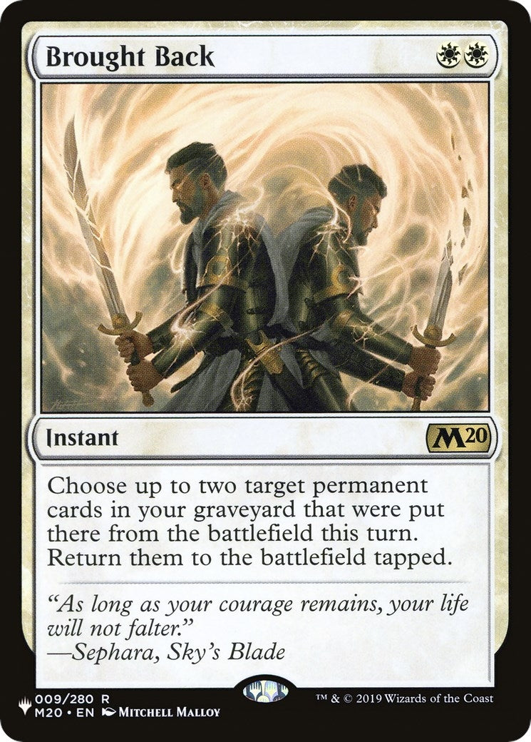 Brought Back (009/280) (The List Reprints)