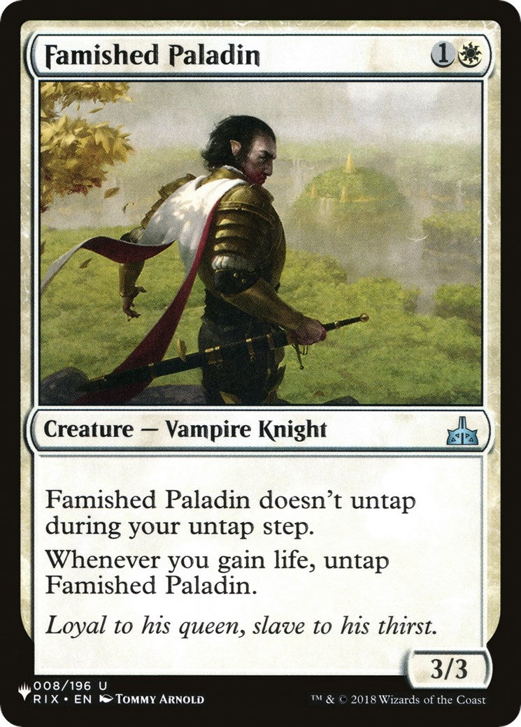 Famished Paladin (008/196) (The List Reprints)