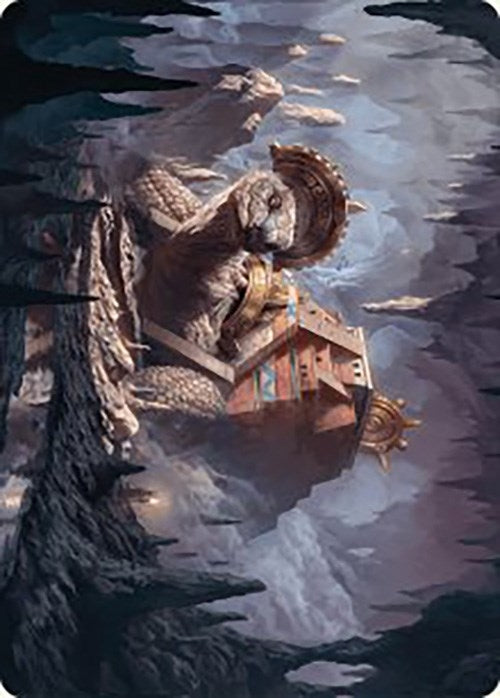 Bedrock Tortoise Art Card (23) (Art Series: The Lost Caverns of Ixalan)