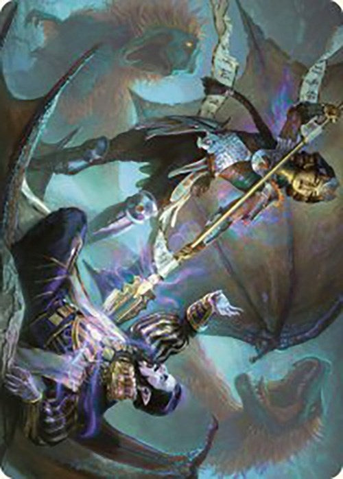 Huatli's Final Strike Art Card (28) (Art Series: The Lost Caverns of Ixalan)