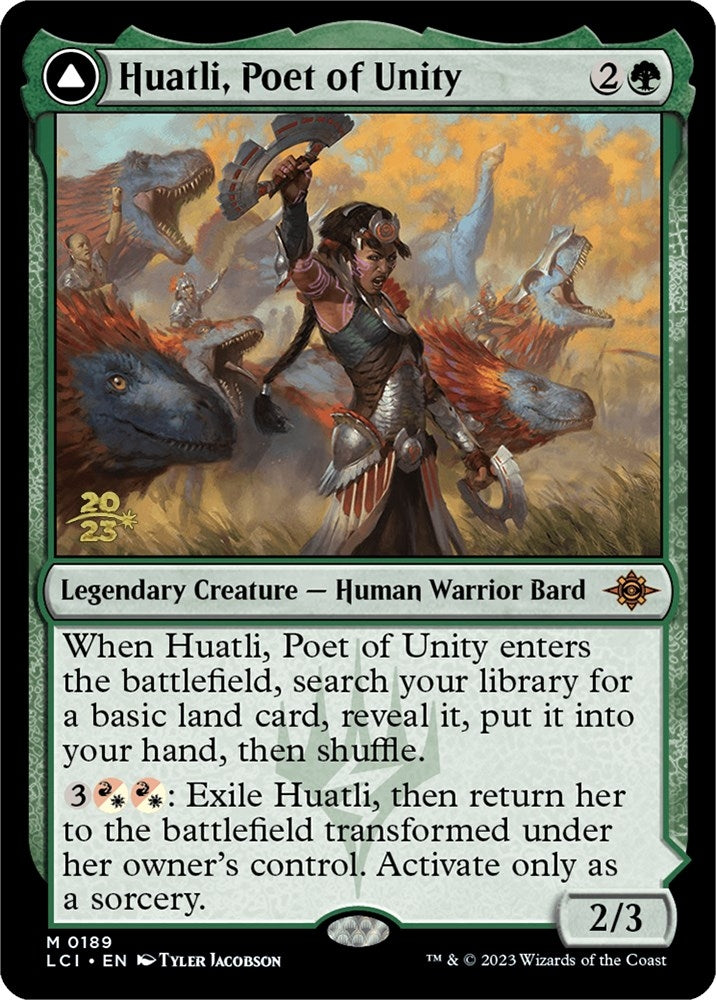 Huatli, Poet of Unity (189) (Prerelease Cards)