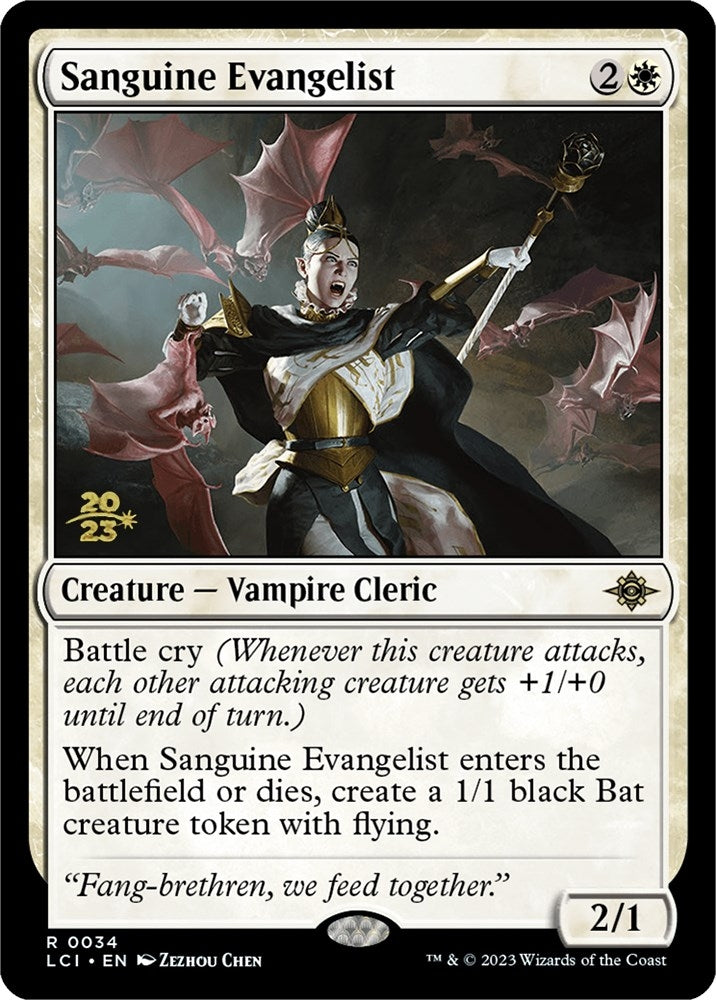 Sanguine Evangelist (34) (Prerelease Cards)