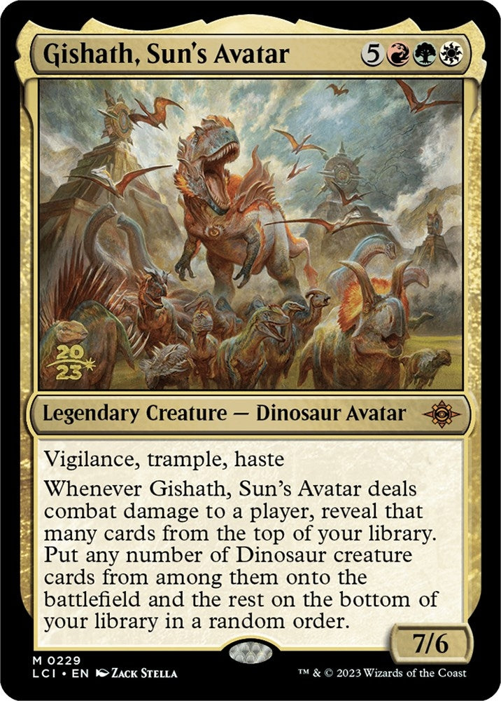 Gishath, Sun's Avatar (LCI) (229) (Prerelease Cards)