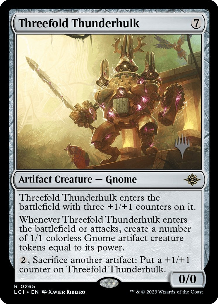 Threefold Thunderhulk (265) (Promo Pack: The Lost Caverns of Ixalan)