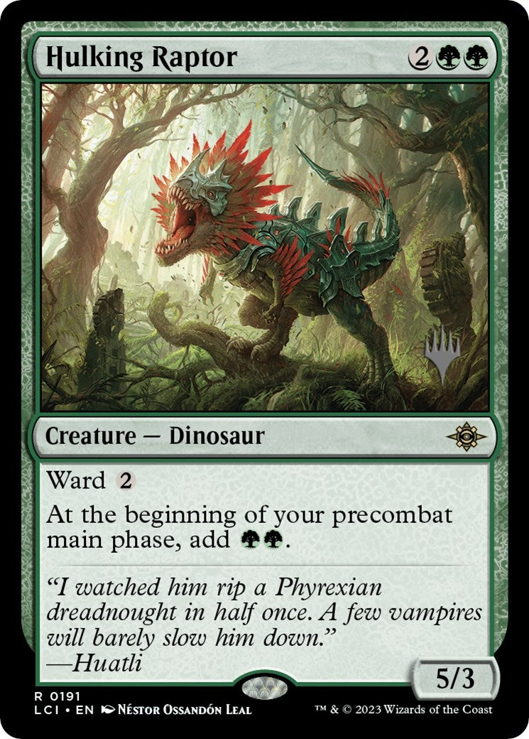 Hulking Raptor (191) (Promo Pack: The Lost Caverns of Ixalan)