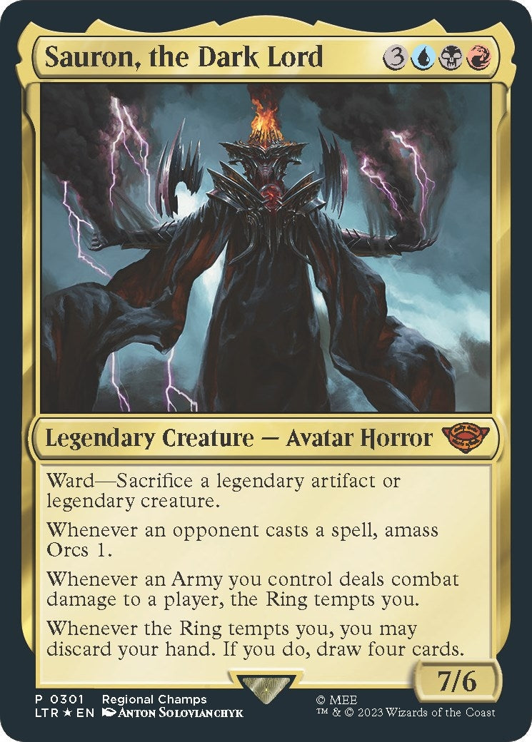 Sauron, the Dark Lord (301) (Pro Tour Promos)