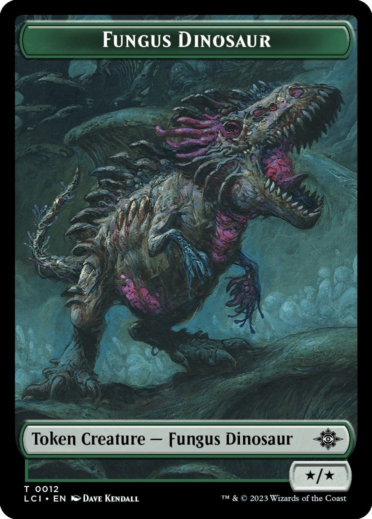 Fungus Dinosaur Token (12) (The Lost Caverns of Ixalan)