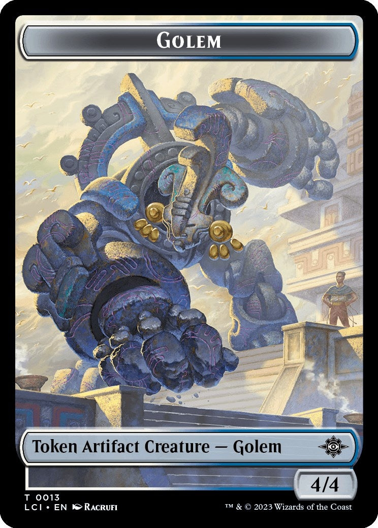 Golem Token (13) (The Lost Caverns of Ixalan)