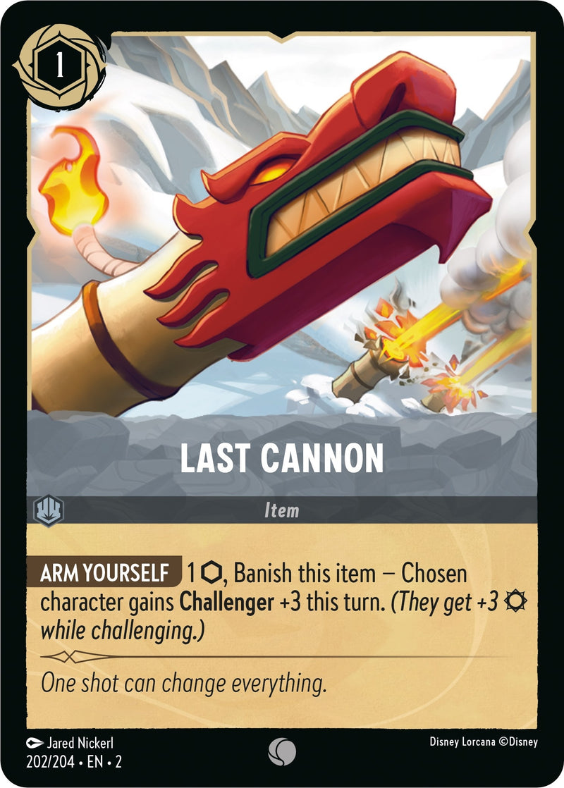 Image for Last Cannon (202/204) (Rise of the Floodborn) - Disney Lorcana