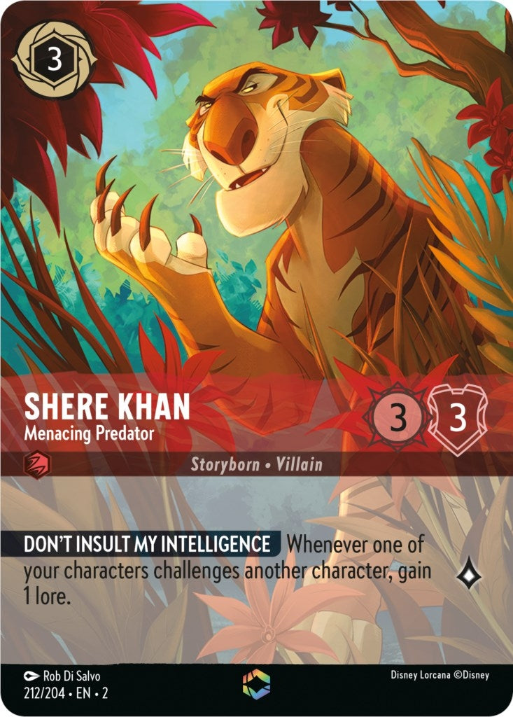 Shere Khan - Menacing Predator (Enchanted) (212/204) (Rise of the Floodborn)