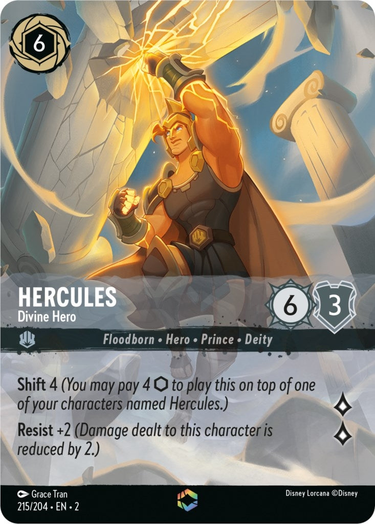 Hercules - Divine Hero (Enchanted) (215/204) (Rise of the Floodborn)