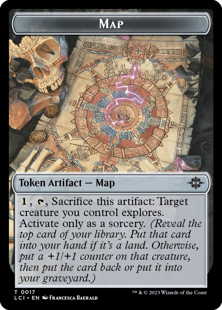Map // Golem Double-Sided Token (17 // 13) (The Lost Caverns of Ixalan)