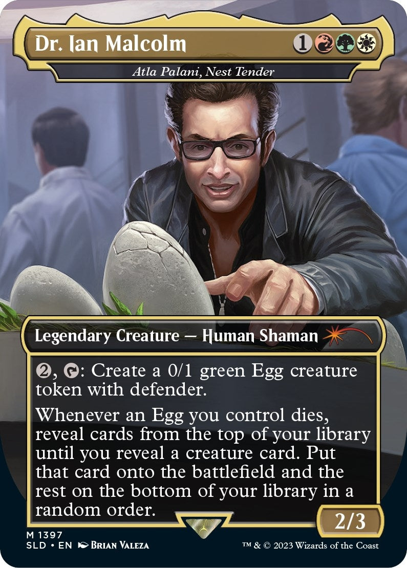 Dr. Ian Malcolm - Atla Palani, Nest Tender (1397) (Secret Lair Drop Series)