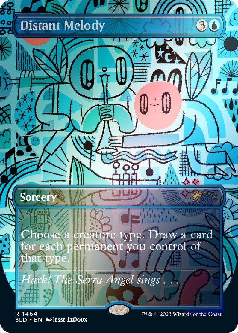 Distant Melody (Rainbow Foil) (1464) (Secret Lair Drop Series)