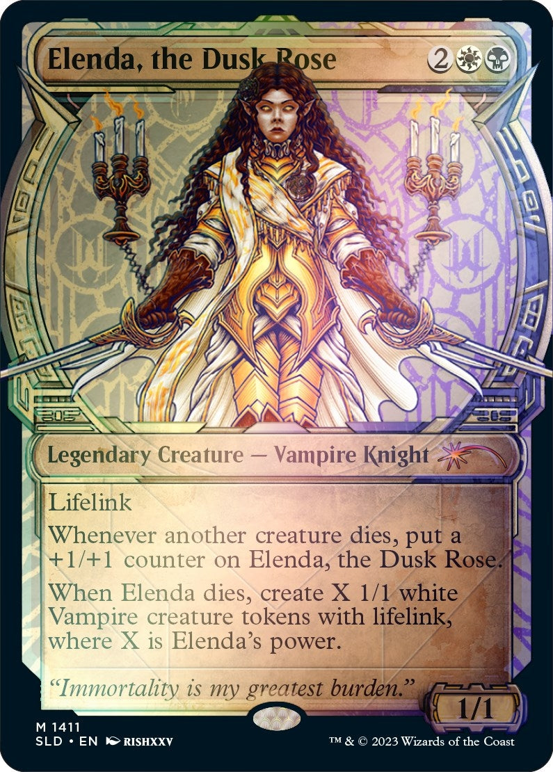Elenda, the Dusk Rose (Rainbow Foil) (1411) (Secret Lair Drop Series)