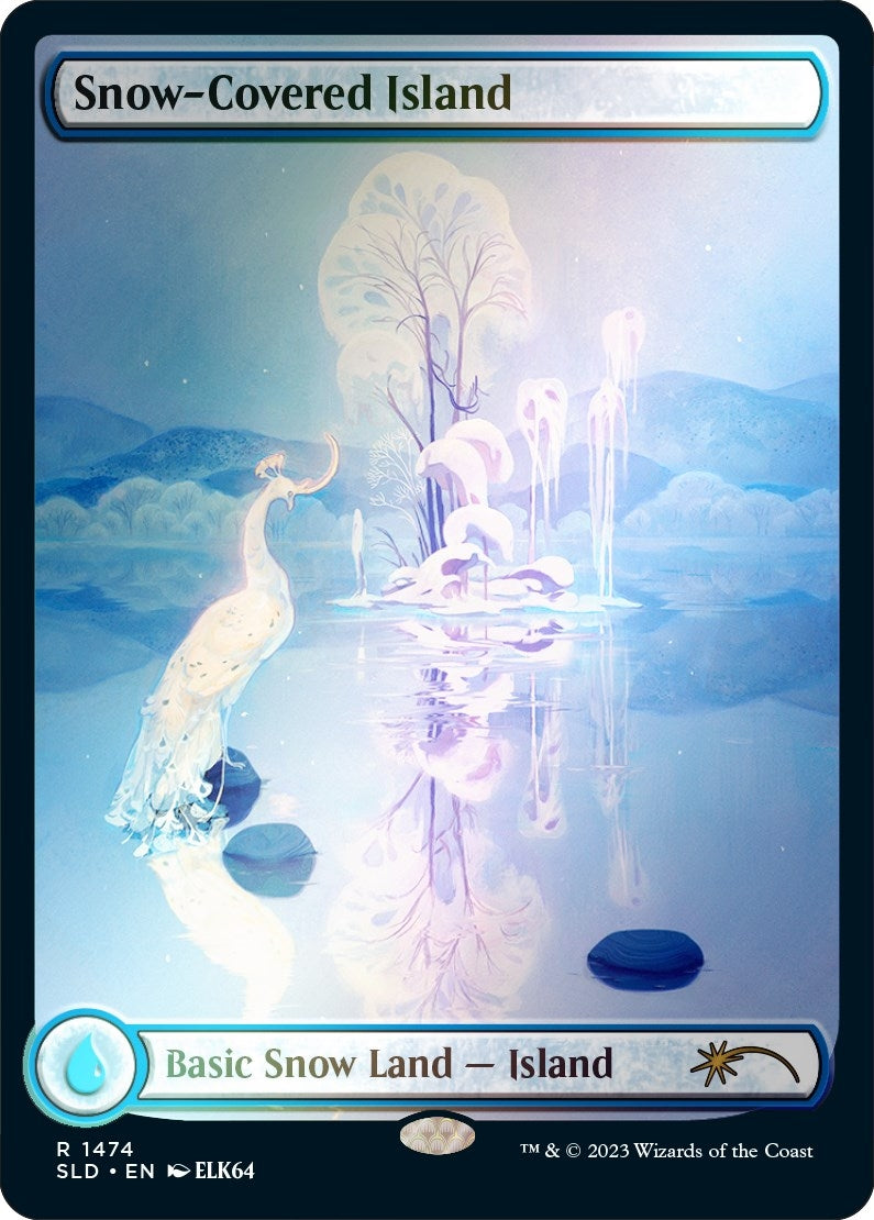 Snow-Covered Island (1474) (Rainbow Foil) (1474) (Secret Lair Drop Series)