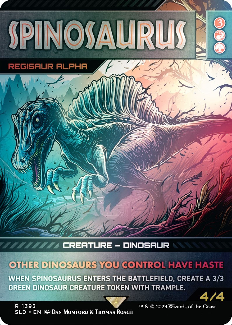 Spinosaurus - Regisaur Alpha (Rainbow Foil) (1393) (Secret Lair Drop Series)