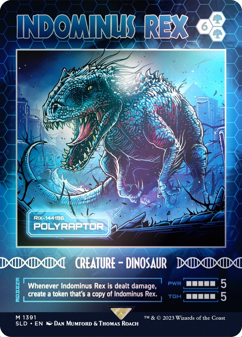 Indominus Rex - Polyraptor (Rainbow Foil) (1391) (Secret Lair Drop Series)