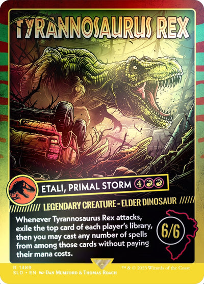 Tyrannosaurus Rex - Etali, Primal Storm (Rainbow Foil) (1389) (Secret Lair Drop Series)