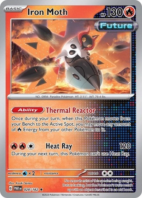 Image for Iron Moth - 028/182 (Cosmos Holo) (028/182) (Miscellaneous Cards & Products) - Pokemon