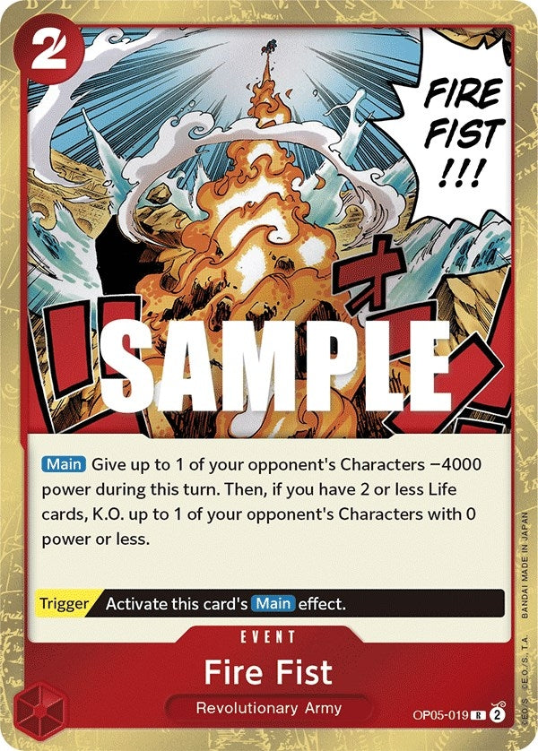 Image for Fire Fist (OP05-019) (Awakening of the New Era) - One Piece Card Game
