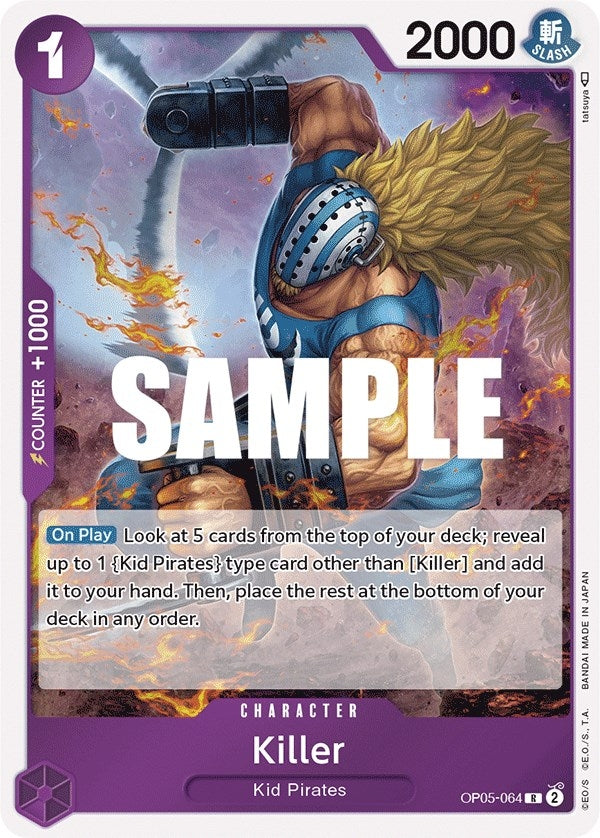 Image for Killer (OP05-064) (Awakening of the New Era) - One Piece Card Game