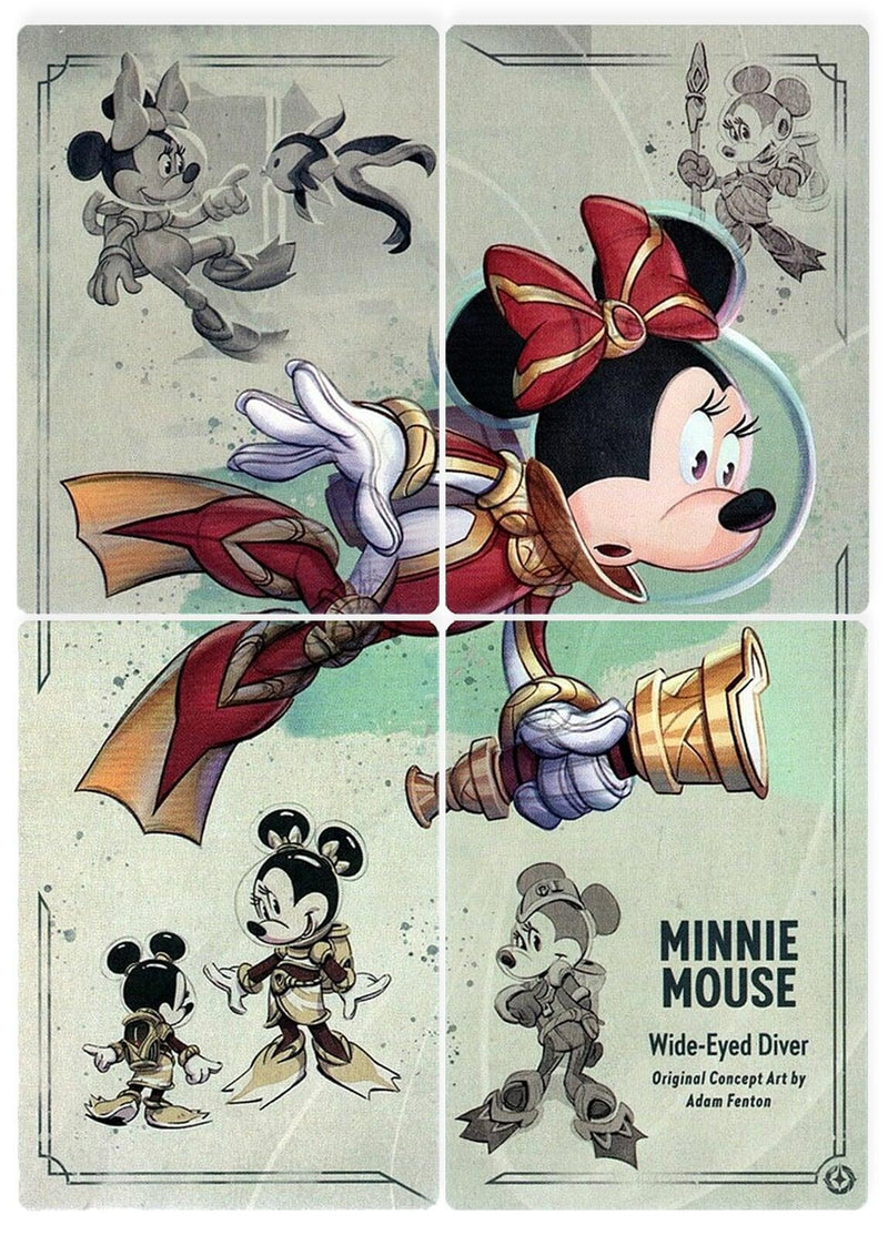 Minnie Mouse - Wide-Eyed Diver Puzzle Insert (Set of 4) (Rise of the Floodborn)