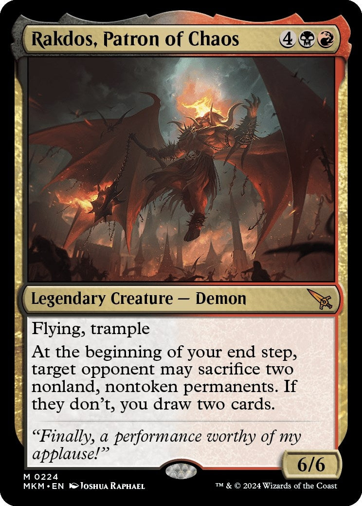 Rakdos, Patron of Chaos (224) (Murders at Karlov Manor)