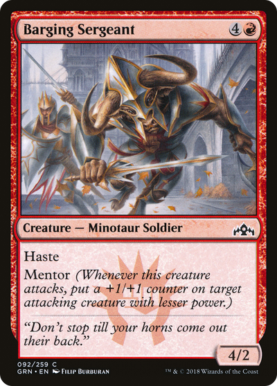 Barging Sergeant (92) (Guilds of Ravnica)