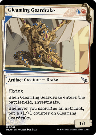 Gleaming Geardrake (Showcase) (361) (Murders at Karlov Manor)