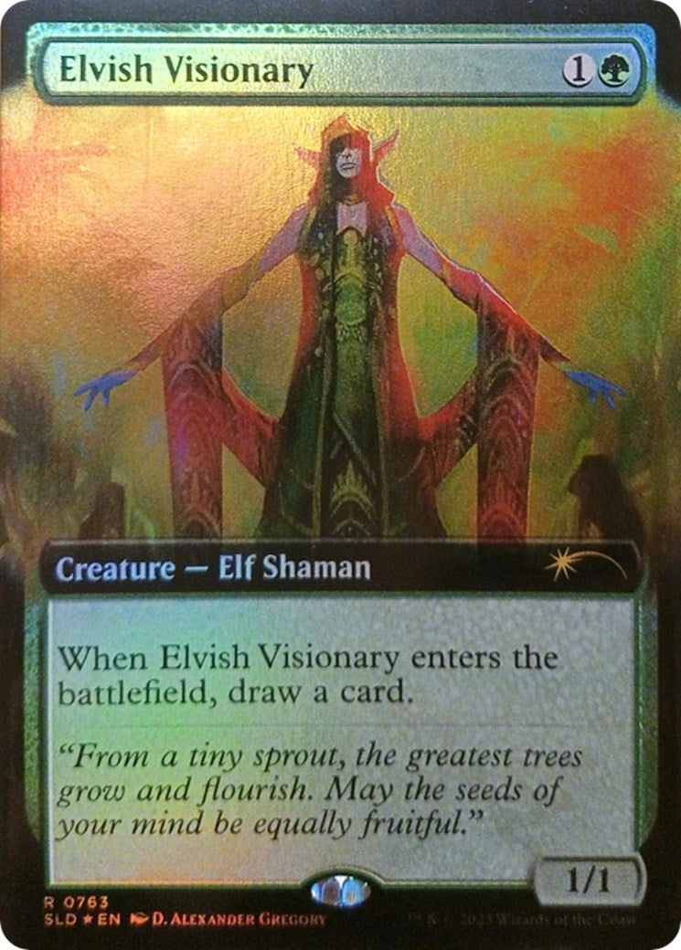 Elvish Visionary (Extended Art) (763) (Secret Lair Drop Series)