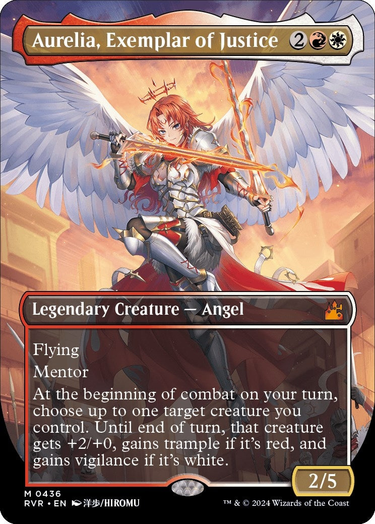 Aurelia, Exemplar of Justice (Anime Borderless) (436) (Ravnica Remastered)