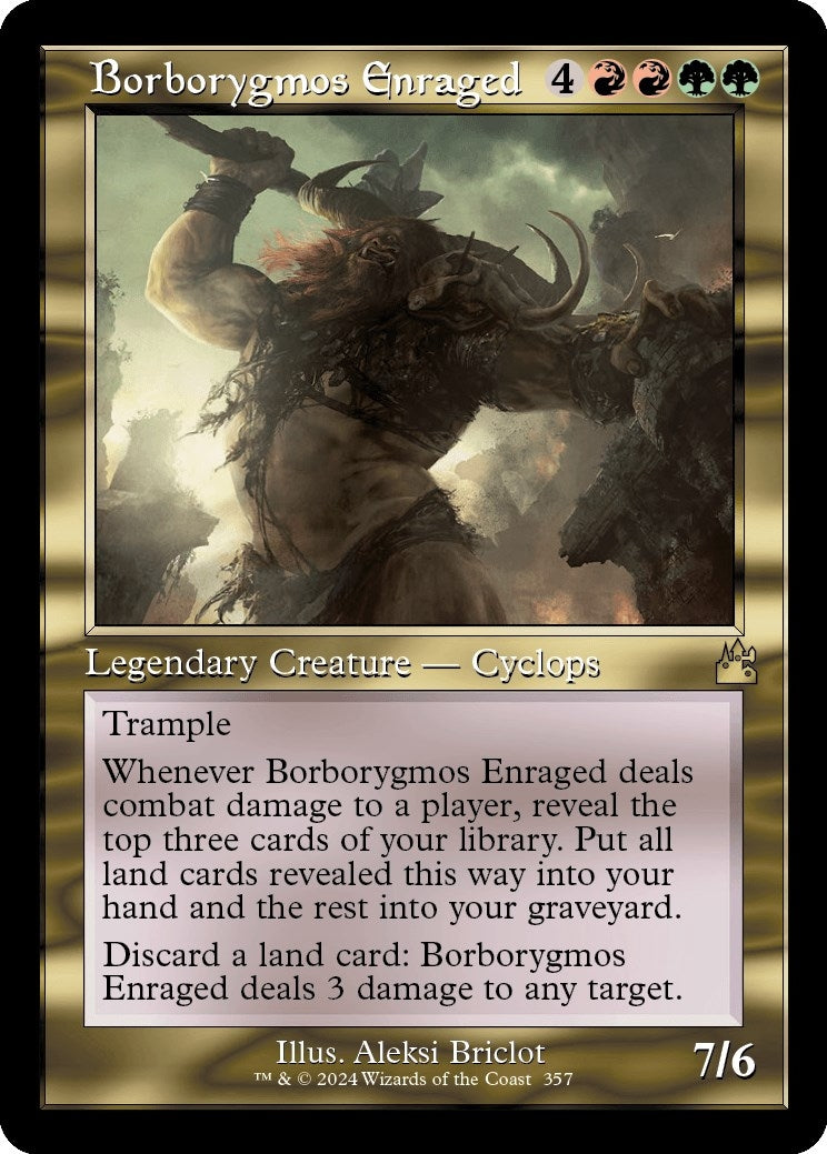 Borborygmos Enraged (Retro Frame) (357) (Ravnica Remastered)