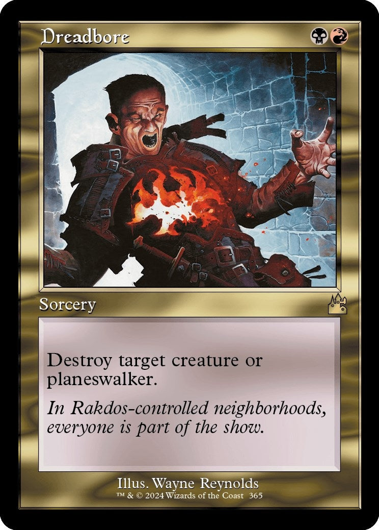 Dreadbore (Retro Frame) (365) (Ravnica Remastered)