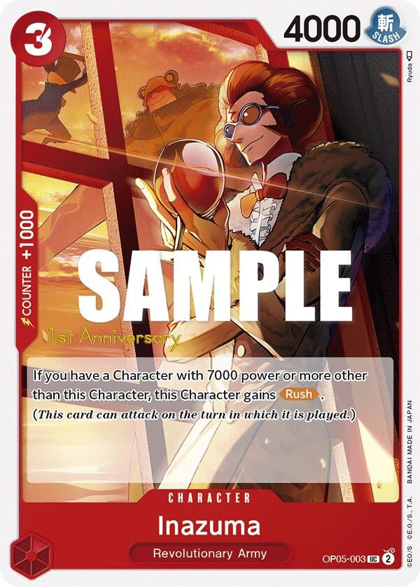 Image for Inazuma (OP05-003) (Awakening of the New Era: 1st Anniversary Tournament Cards) - One Piece Card Game